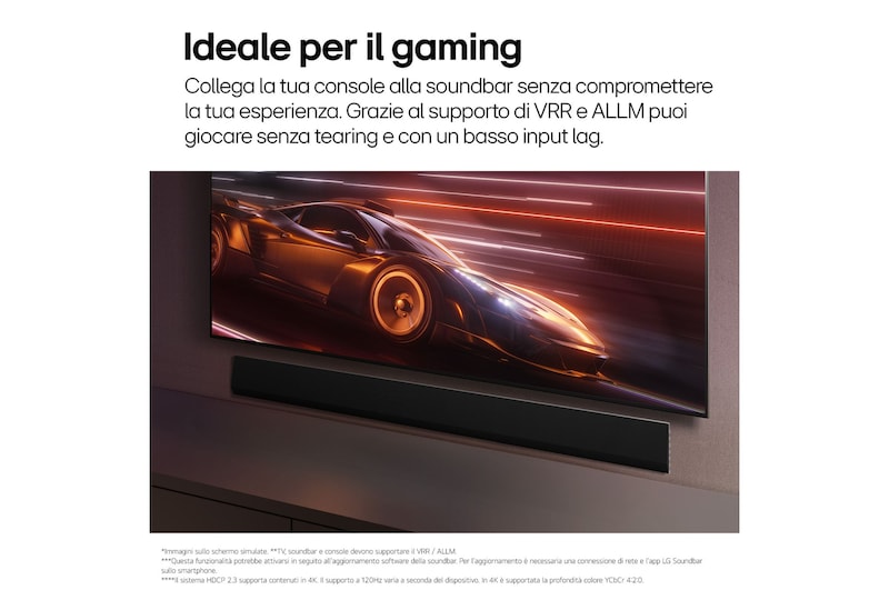 Ideale per il gaming soundbar SG10TY